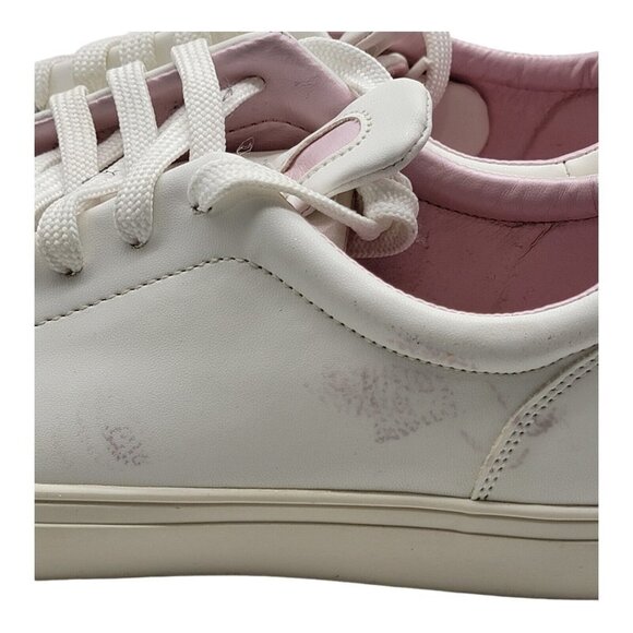 Madden Girl Bunny Sneakers, Rabbit Ear White Lace Up w/ PomPoms Sz 8 5 - Picture 4 of 8